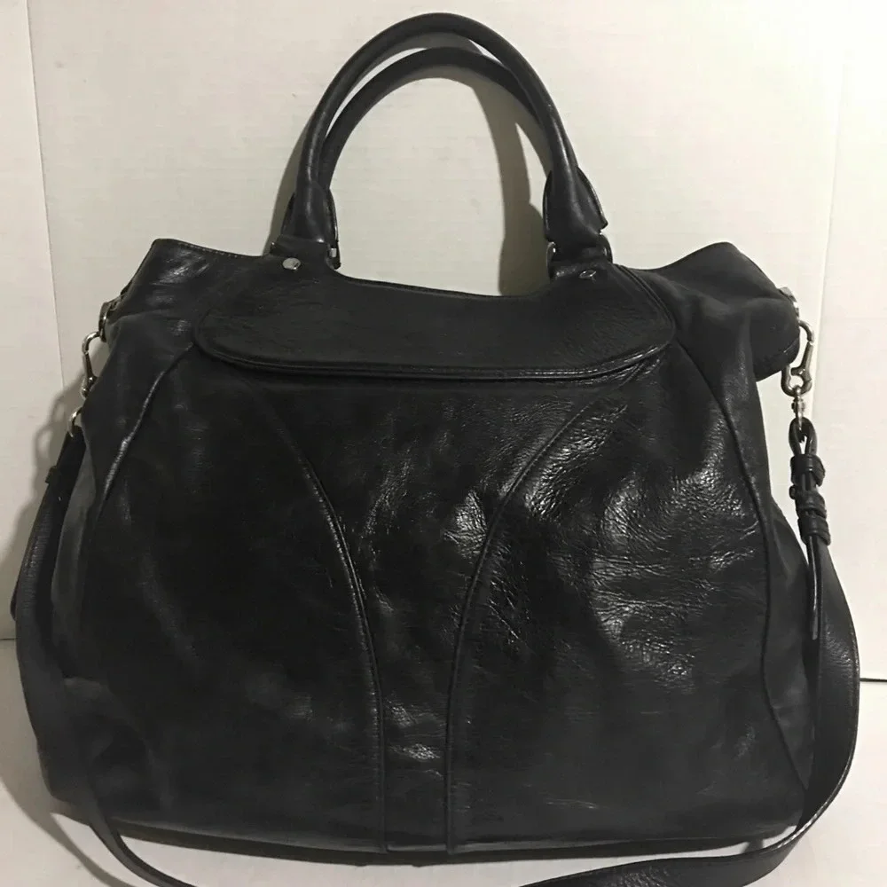 Cole Haan Black leather shoulder / crossbody bag